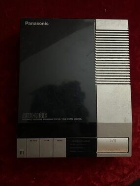 Panasonic Black and Silver Portable Voice Answering Unit (Untested)
